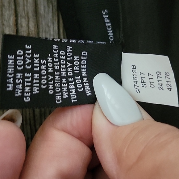 INC International Concepts Sheer, Hummingbird Embroidered Top with Cami XL - Picture 4 of 12